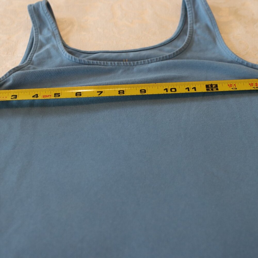J. Jill Small Perfect Tank Light Blue Cotton Spandex Blend Layering Casual - Picture 5 of 10